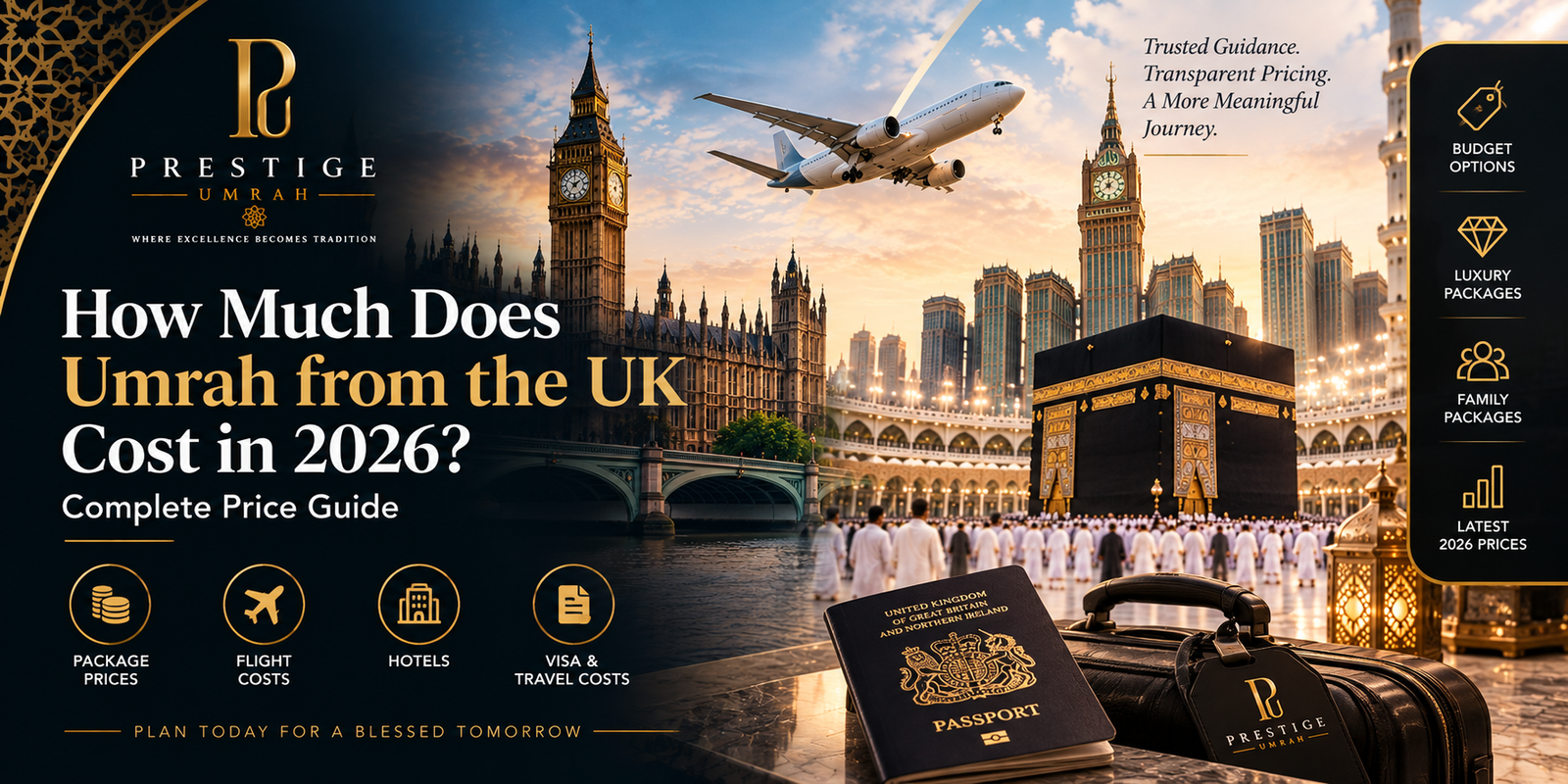 BLOGS 6 How much Umrah cost from the UK in 2026 including flights, hotels, visa and Umrah package prices