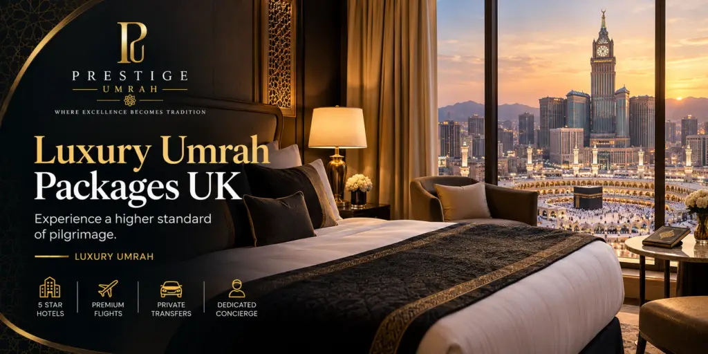 Luxury Umrah packages from the UK with Prestige Umrah