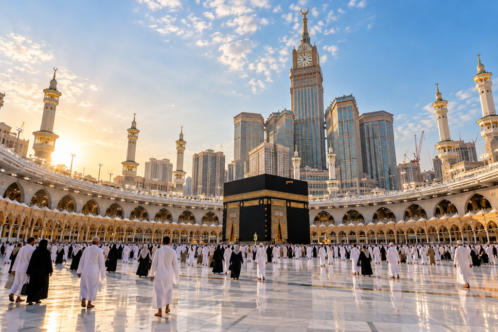 Mövenpick Economy Umrah – 7 Nights 3 Mövenpick Economy Umrah – hotel suite with views of the Makkah skyline